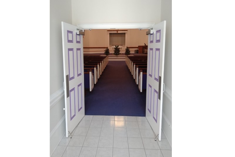 Doors of the Chruch are opened