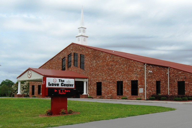 The Love Center with Display sign